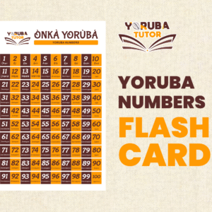 Yoruba Numbers Flash Cards